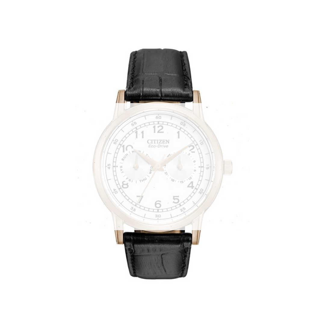 Citizen 59-S52480 Black Leather Strap 22MM