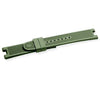 Swiss Army 12mm Night Vision Black Ice PVD Green Rubber Strap image
