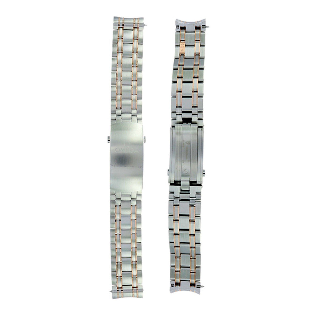 Richie strap Men's 17Mm 22Mm Stainless Steel Bracelet Strap Band Fits for  Omega Constellation De Ville 22mm x 14mm Silver&Gold : Amazon.in: Watches