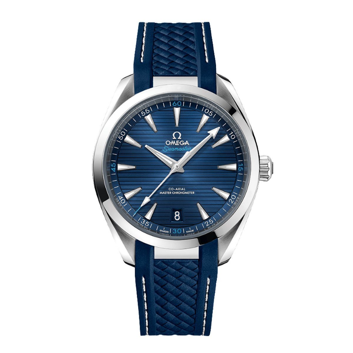 OMEGA SEAMASTER AQUA TERRA CO-AXIAL BLUE RUBBER STRAP – Total