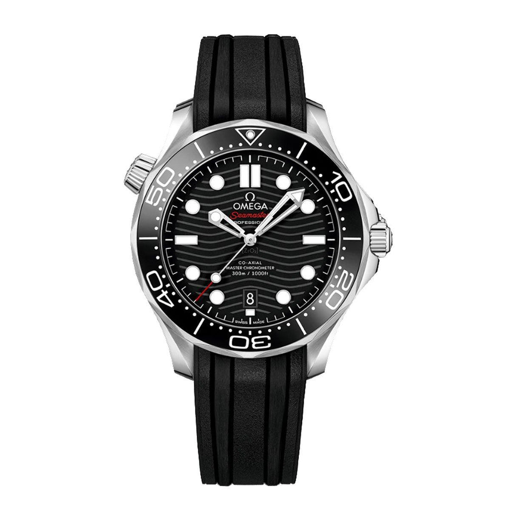 OMEGA SEAMASTER DIVER CO AXIAL 20MM BLACK RUBBER STRAP Total Watch Repair