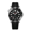 OMEGA SEAMASTER DIVER CO-AXIAL 20MM BLACK RUBBER STRAP image