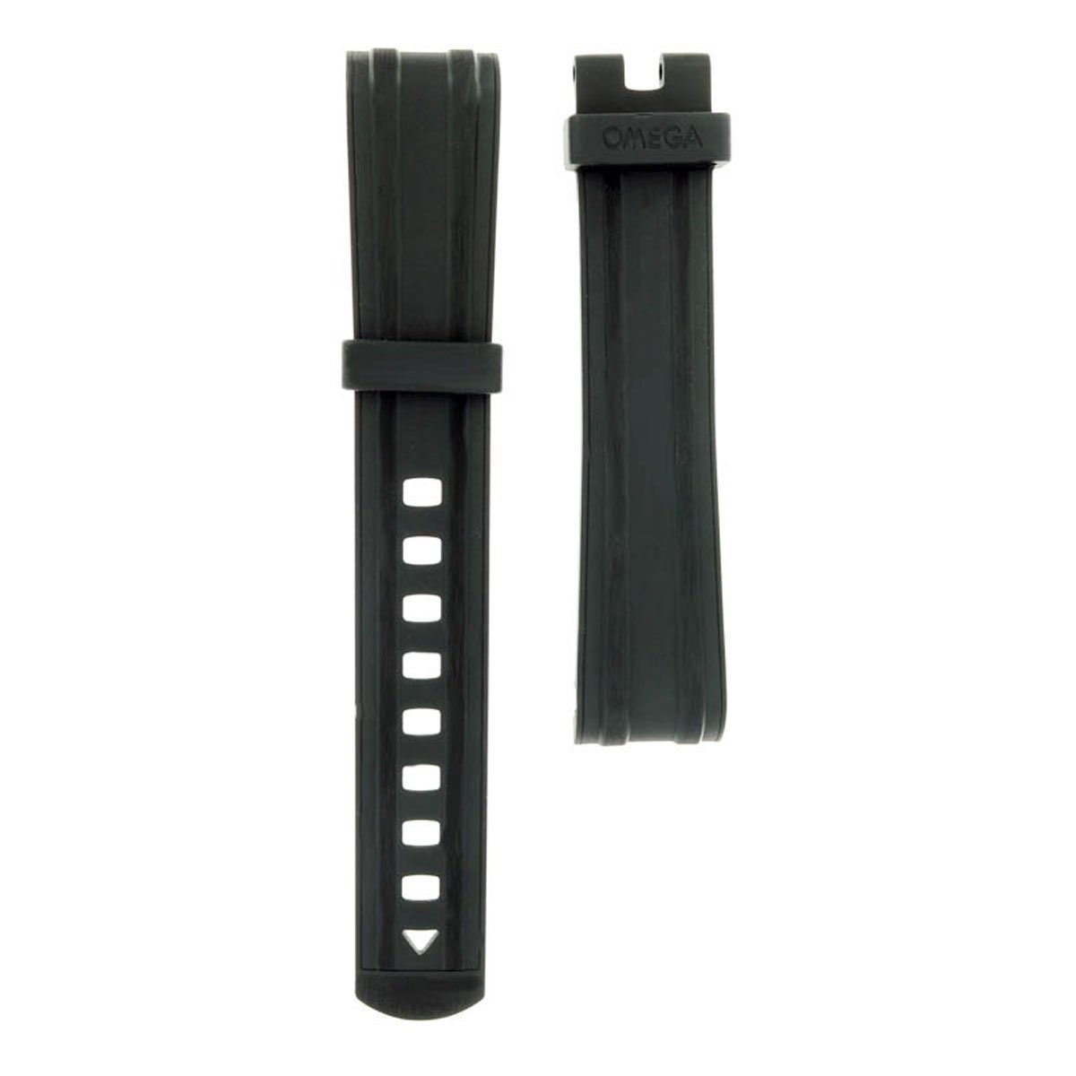 OMEGA SEAMASTER DIVER CO-AXIAL 20MM BLACK RUBBER STRAP – Total