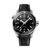 OMEGA PLANET OCEAN 600M OMEGA CO-AXIAL BLACK LEATHER STRAP image