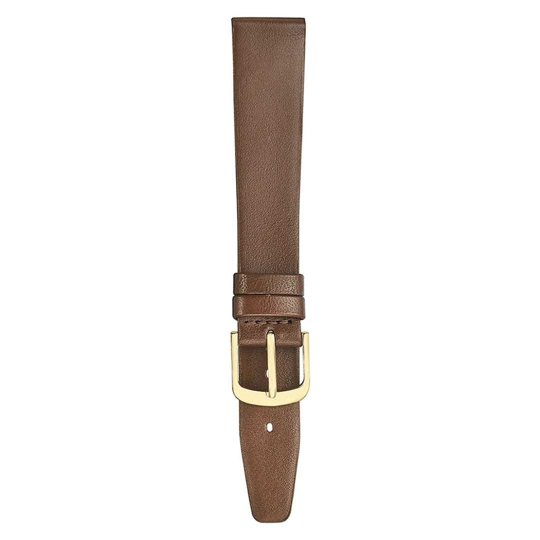 Smooth Leather turned edge classic flat watch strap image
