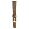 Smooth Leather turned edge classic flat watch strap image