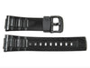Genuine Casio Baby-G Ladies Black Glossy Resin 23/14mm Watch Strap image