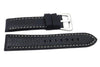 Genuine Leather Sport Textured Heavy Padded 22mm Watch Band