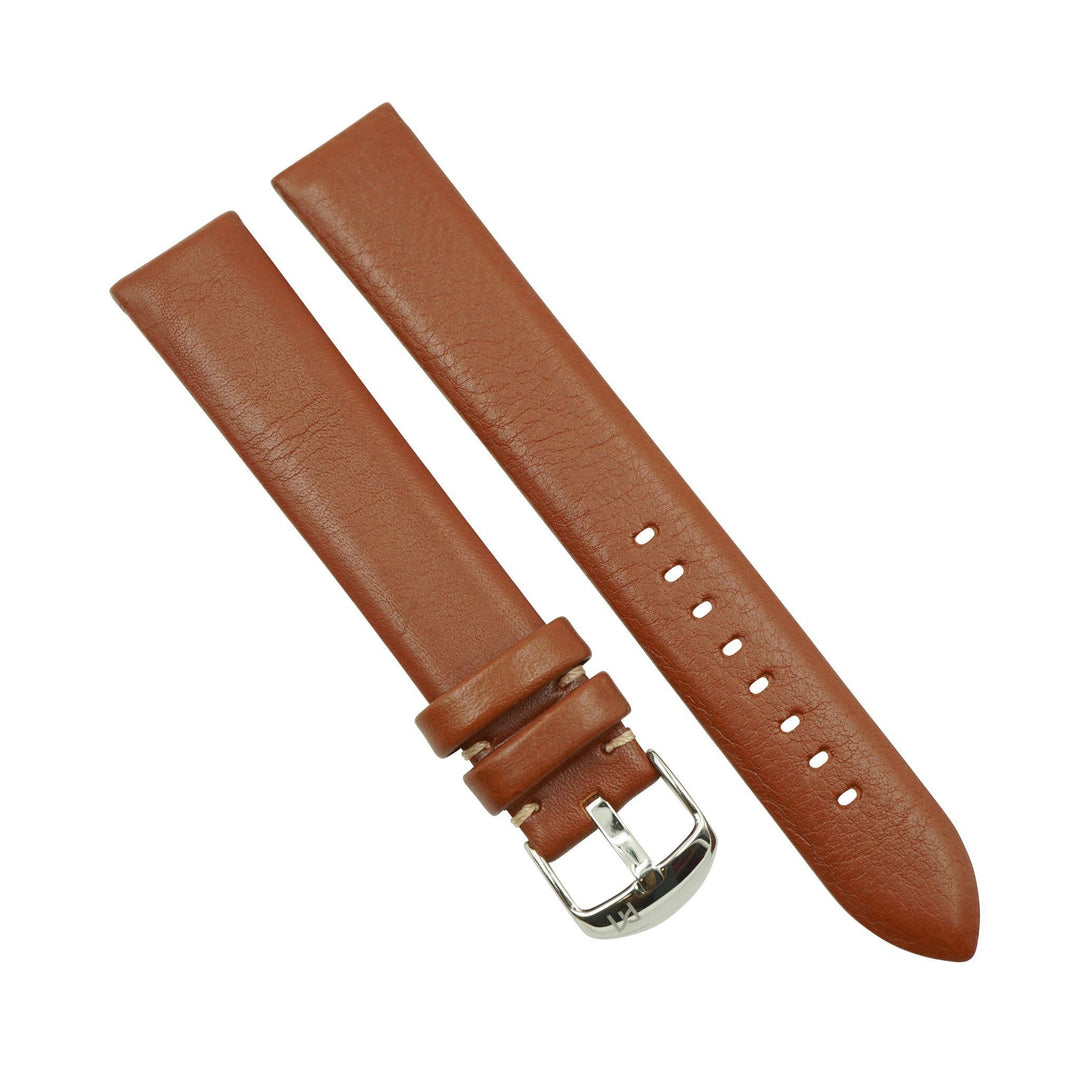 Extra-Long Genuine Crushed Leather Wacth Band Handmade in France image