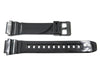 Genuine Casio Black Glossy Resin 24/18mm Watch Strap image