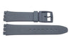 Swatch Replacement Plastic Gray 17mm Watch Strap