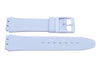 Swatch Replacement Plastic Light Blue 17mm Watch Band