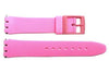 Swatch Replacement Plastic Pink 17mm Watch Strap