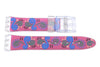 Swatch Replacement Plastic Pink with Swirl Design 17mm Watch Band