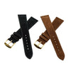 Genuine Suede Leather Butter Soft Flat Watch Strap image