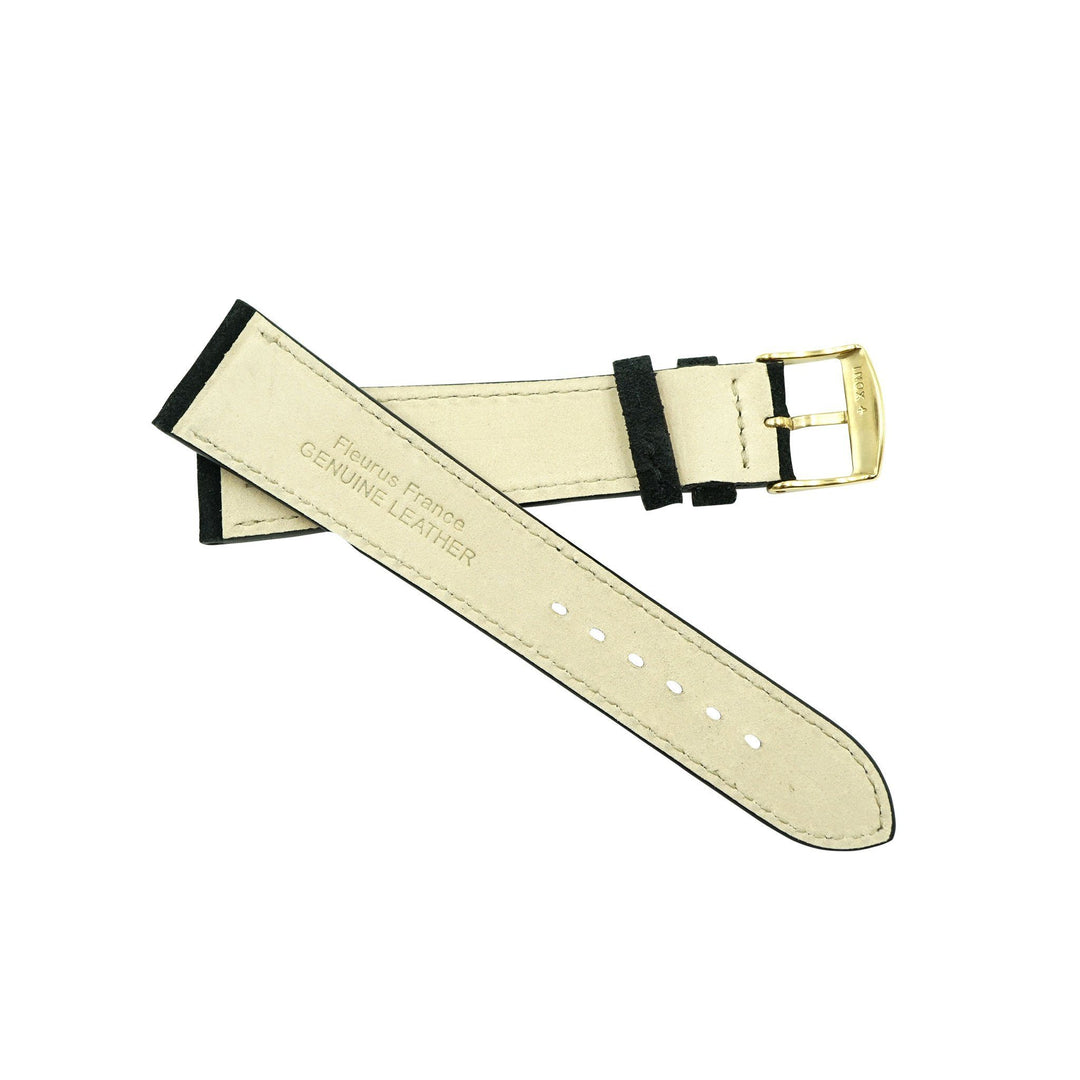 Genuine Suede Leather Butter Soft Flat Watch Strap image
