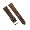 Genuine Suede Leather Butter Soft Flat Watch Strap image