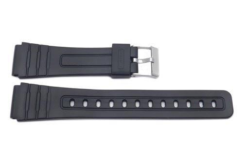 Casio Style Replacement 18mm Black Watch Band P3019