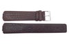 Genuine Skagen Dark Brown Leather 20mm Mens Watch Band - Installs with Pins