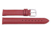 Hadley Roma Java Lizard Grain Red Textured Leather Long Watch Strap