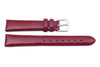 Hadley Roma Genuine Red Leather Glossy Watch Band