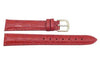Hadley Roma Crocodile Grain Red Textured Leather Watch Band