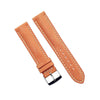 Vintage Leather Watch Band with Ecru Stitch Handmade in France image