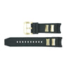 invicta 26mm black and brushed gold russian diver strap image