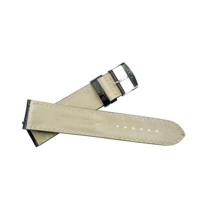 Genuine Leather Embossed Alligator Grain Heavy Padded Watchband image