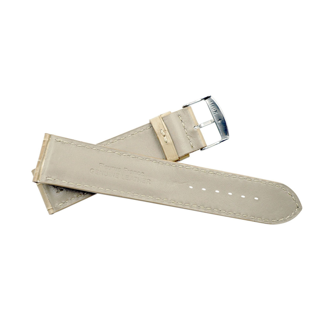 Genuine Leather Embossed Alligator Grain Heavy Padded Watchband image