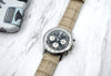 Genuine Leather Embossed Alligator Grain Heavy Padded Watchband image