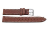 Swiss Army Genuine Leather Textured Brown Officer's 15mm Watch Band