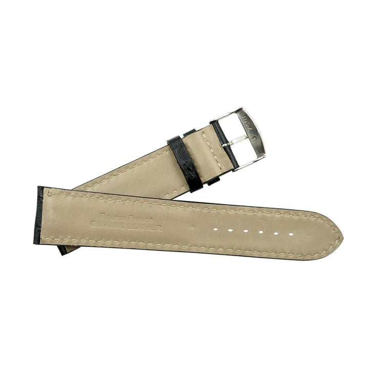 Genuine Leather Embossed Alligator Grain Heavy Padded Watch Band image