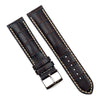 Genuine Leather Embossed Alligator Grain Heavy Padded Watch Band image