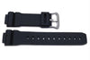 Genuine Casio Black Resin 16mm Watch Band- 10025152
