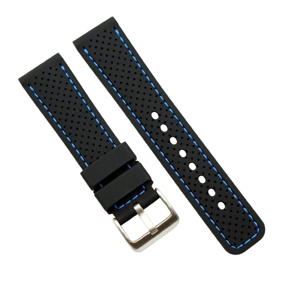 High Quality Silicone Sport Perforated With Square Tip Replacement Watch Bands image