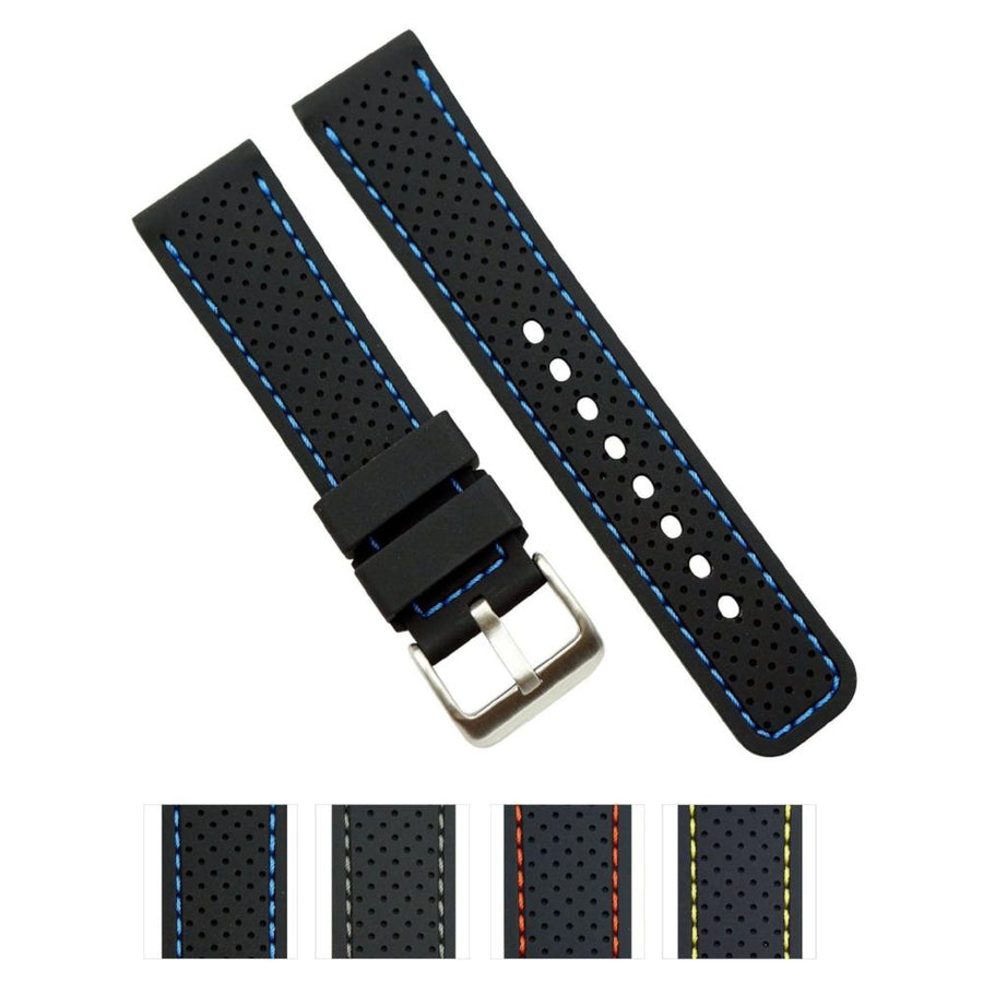 High Quality Silicone Sport Perforated With Square Tip Replacement Watch Bands image