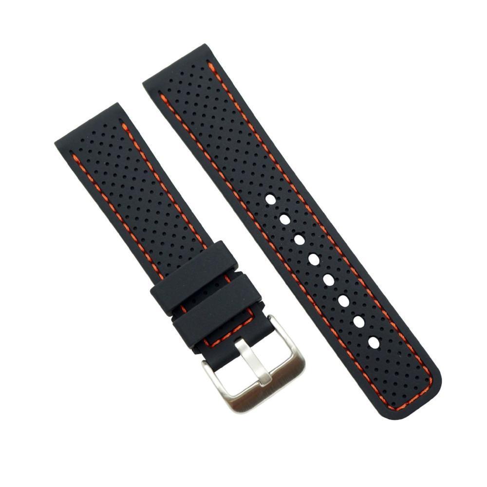 High Quality Silicone Sport Perforated With Square Tip Replacement Watch Bands image