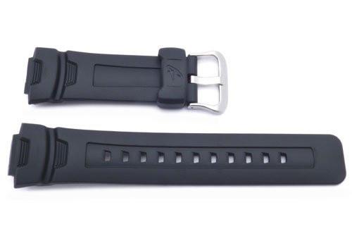 Genuine Casio Black Resin 16mm Watch Band- 10188485