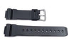 Genuine Casio Black Resin 16mm Watch Band- 10303976