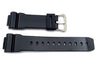 Genuine Casio Black Resin 16mm Watch Band 10349894