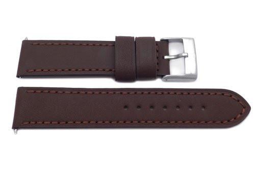 Swiss Army Genuine Leather Smooth Brown 21mm Chrono Classic Watch Strap