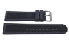 Swiss Army Genuine Rubber Black 22mm Dive Master 500 Watch Band With Gray Buckle