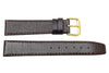 Lizard Grain Genuine Leather Flat Watch Band image
