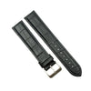 Heavy Padded & Stitched Genuine Leather Alligator Grain Extra Long Watch Band image