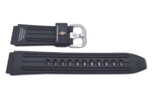 Genuine Casio Black Resin Sport Series 20mm Watch Strap- 10186221