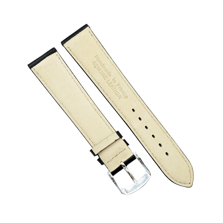Genuine Smooth Soft Leather Handmade in France Short Watch Strap image