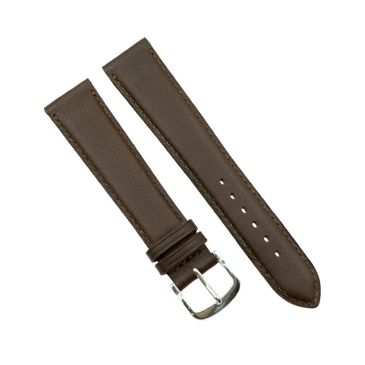 Genuine Smooth Soft Leather Handmade in France Long Watch Strap image
