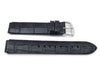Genuine Alligator Grain Flat Padded Philip Stein Style 18mm Watch Band