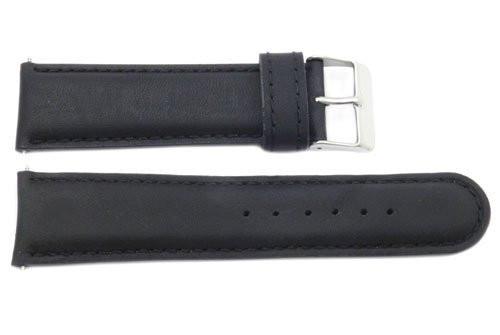 Genuine Leather Black B-1511 Watch Strap